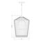 Z-Lite Lido 1 Light Pendant, Matte Black And Clear Seeded 342P13-MB - alternate 7
